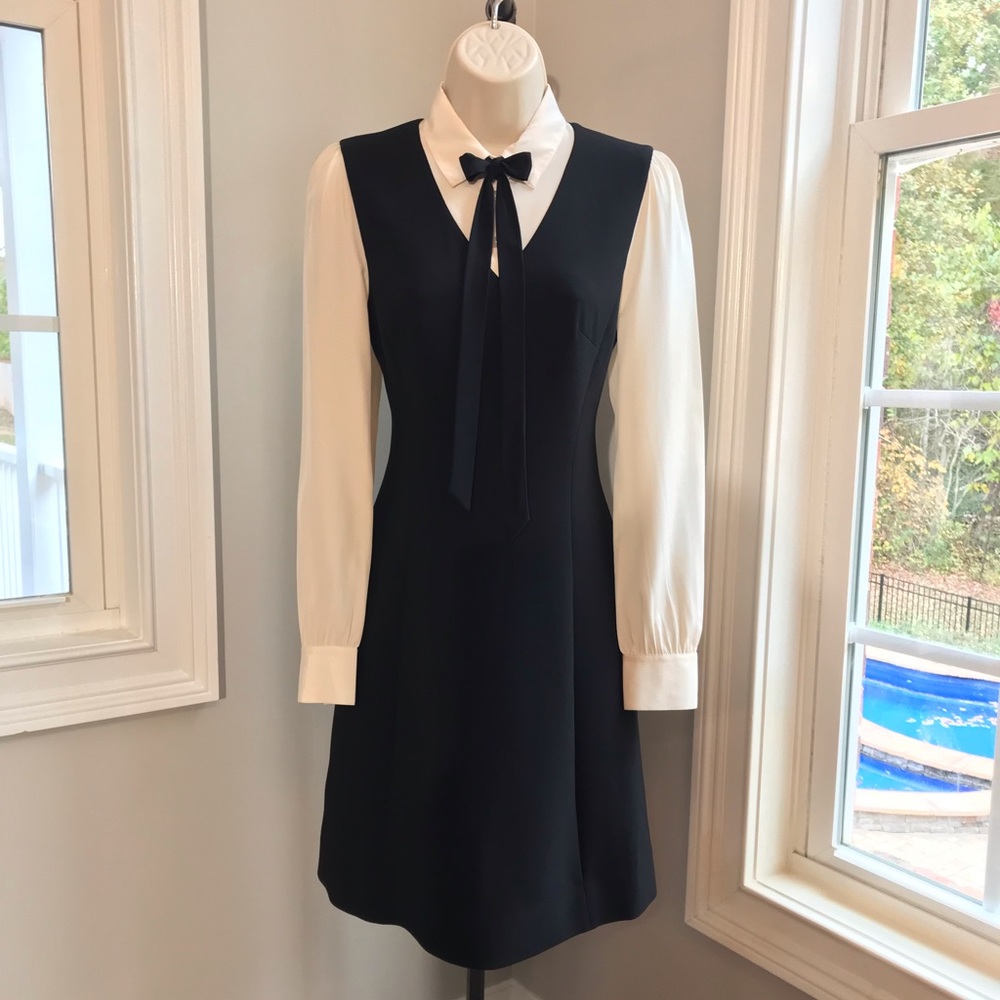 Kate Spade Bow Crepe A-Line Dress Women’s 4  NEW WITH TAGS